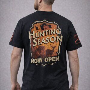 Grunt style XX-LARGE SHIRT 100% C0TTON Men’s Black Hunting Season Graphic